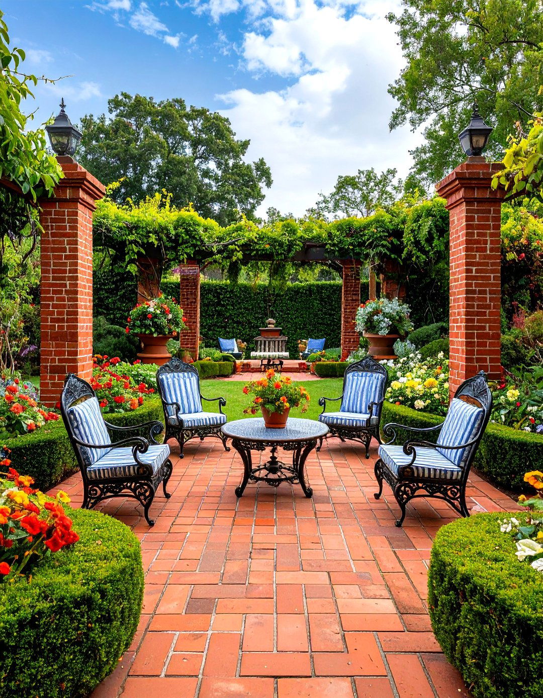 Colonial Williamsburg Red Brick Recreation - 24 Red Paver Patio Ideas
