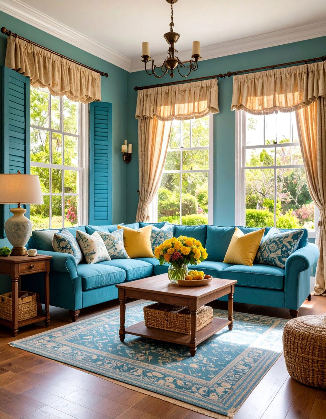Colonial Window Treatment Living Room - 24 Colonial Living Room Ideas