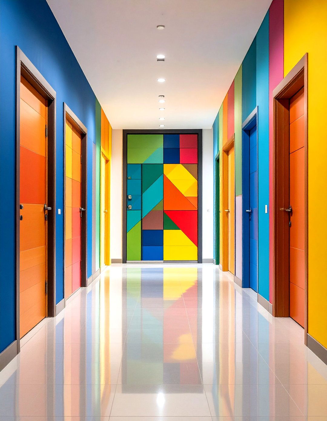 Color Blocked Door Design - 24 Door Painting Ideas