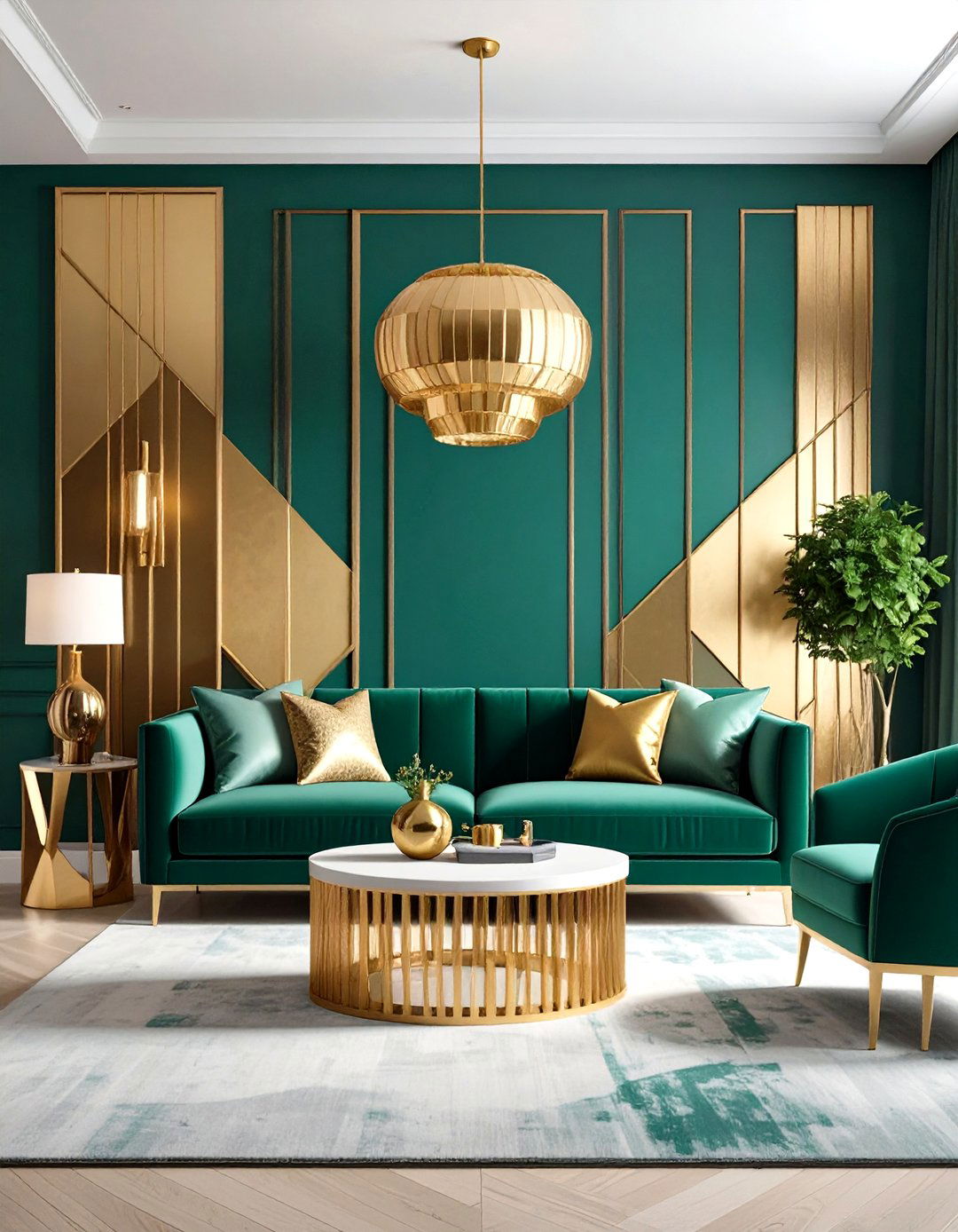 Color Blocked Feature Walls - 24 Bohemian Maximalist Decor Ideas