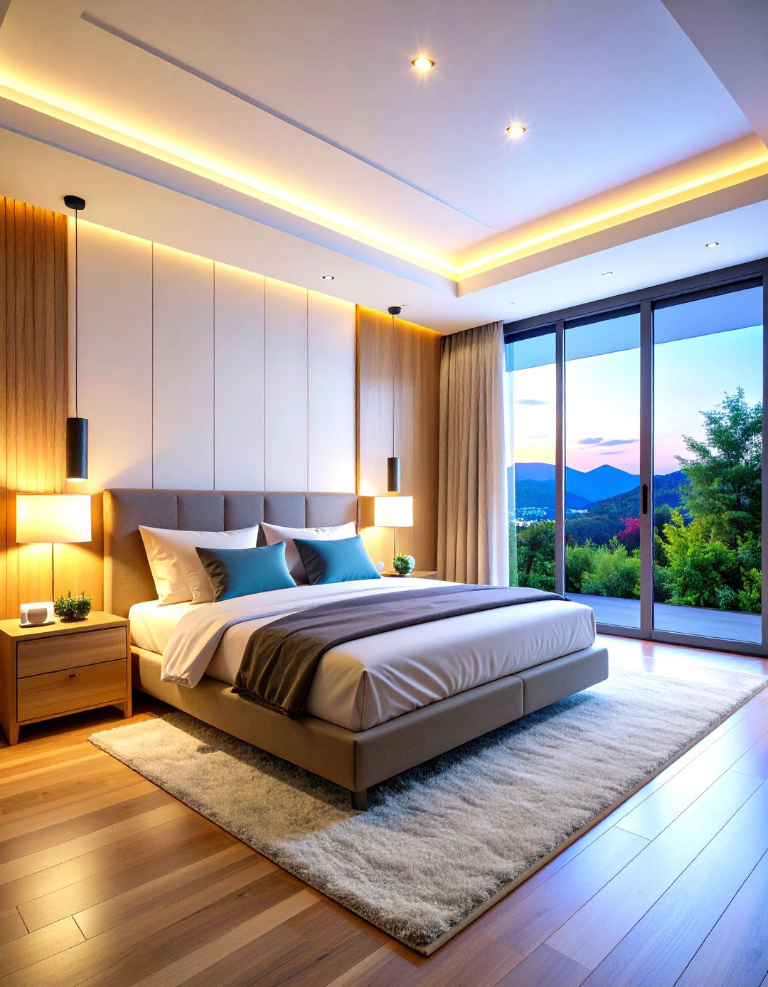 Color Changing Mood Lighting - 24 Bedroom Lighting Ideas