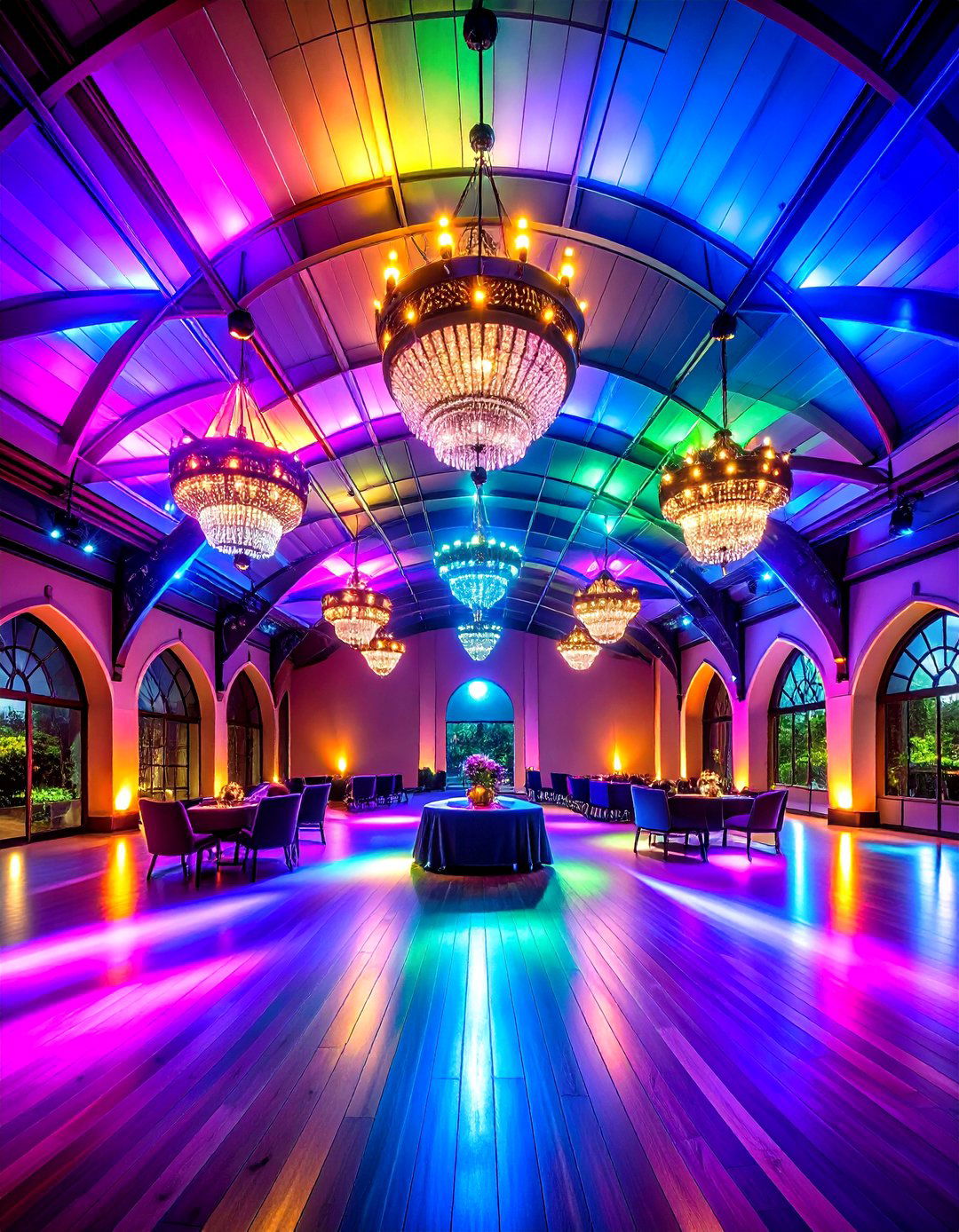 Color Changing Mood Systems - 24 Vaulted Ceiling Lighting Ideas