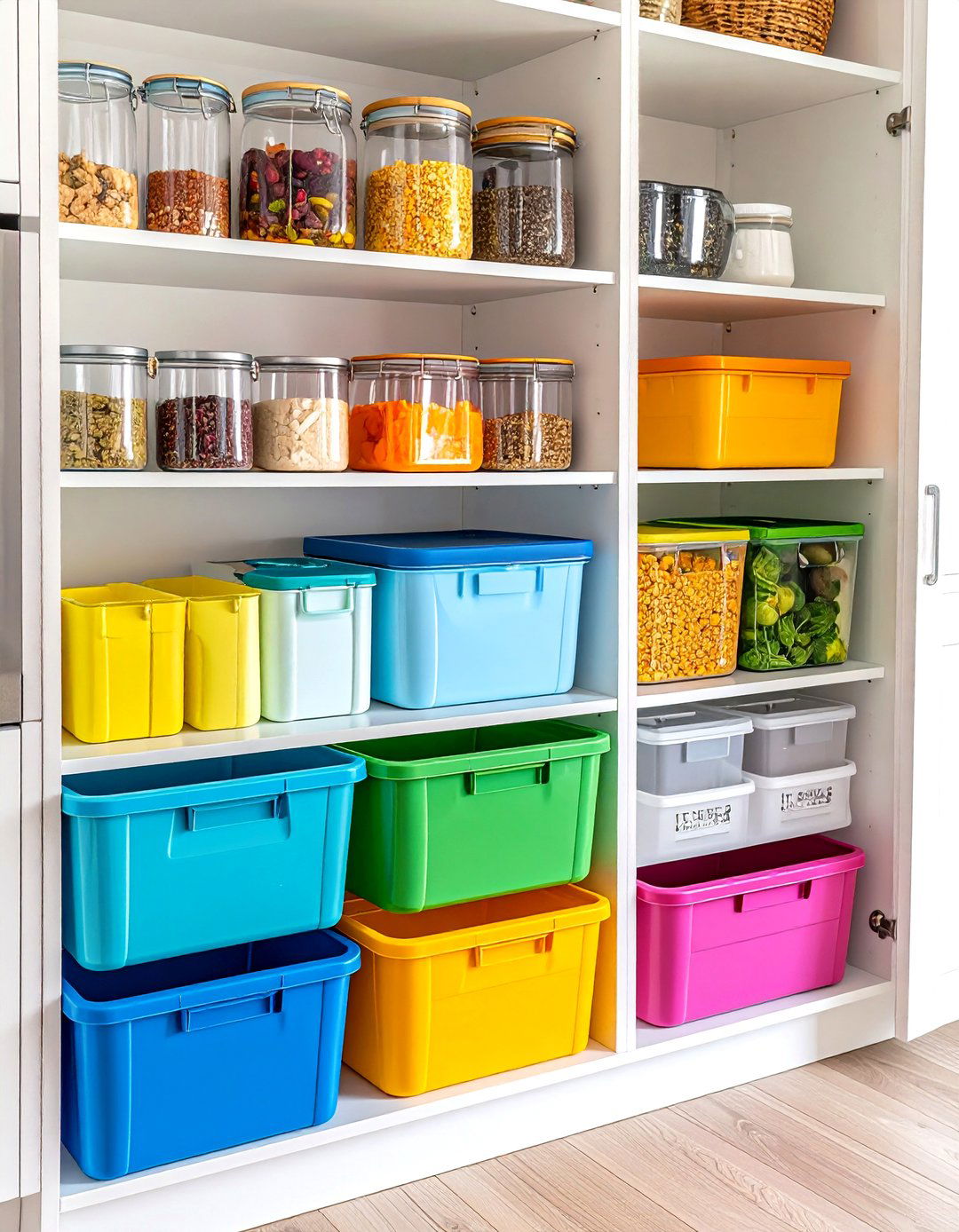 Color Coded Organization System - 24 Tupperware Organization Ideas