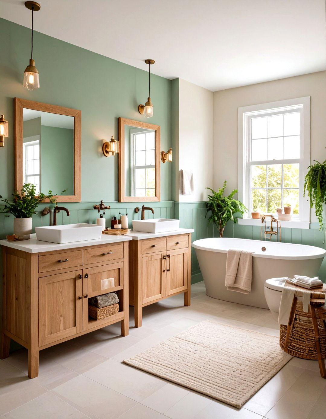 Color Coordinated Theme - 24 Dorm Bathroom Ideas