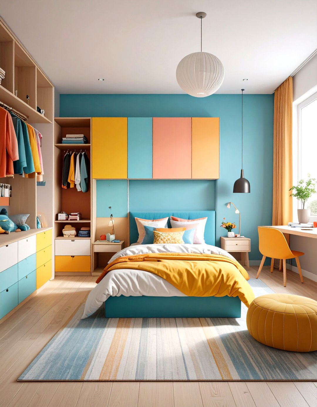 Color Coordination Mastery - 24 Dorm Room Decorating Ideas