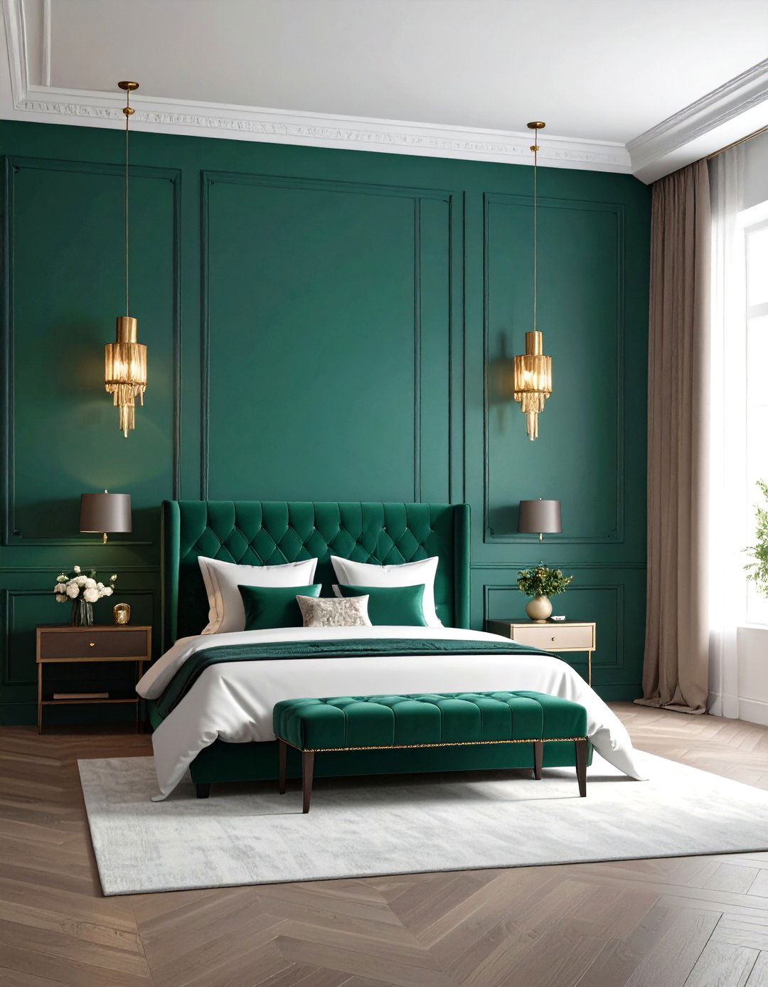 Color Drenched Accent Wall - 24 Bedroom Accent Wall Ideas