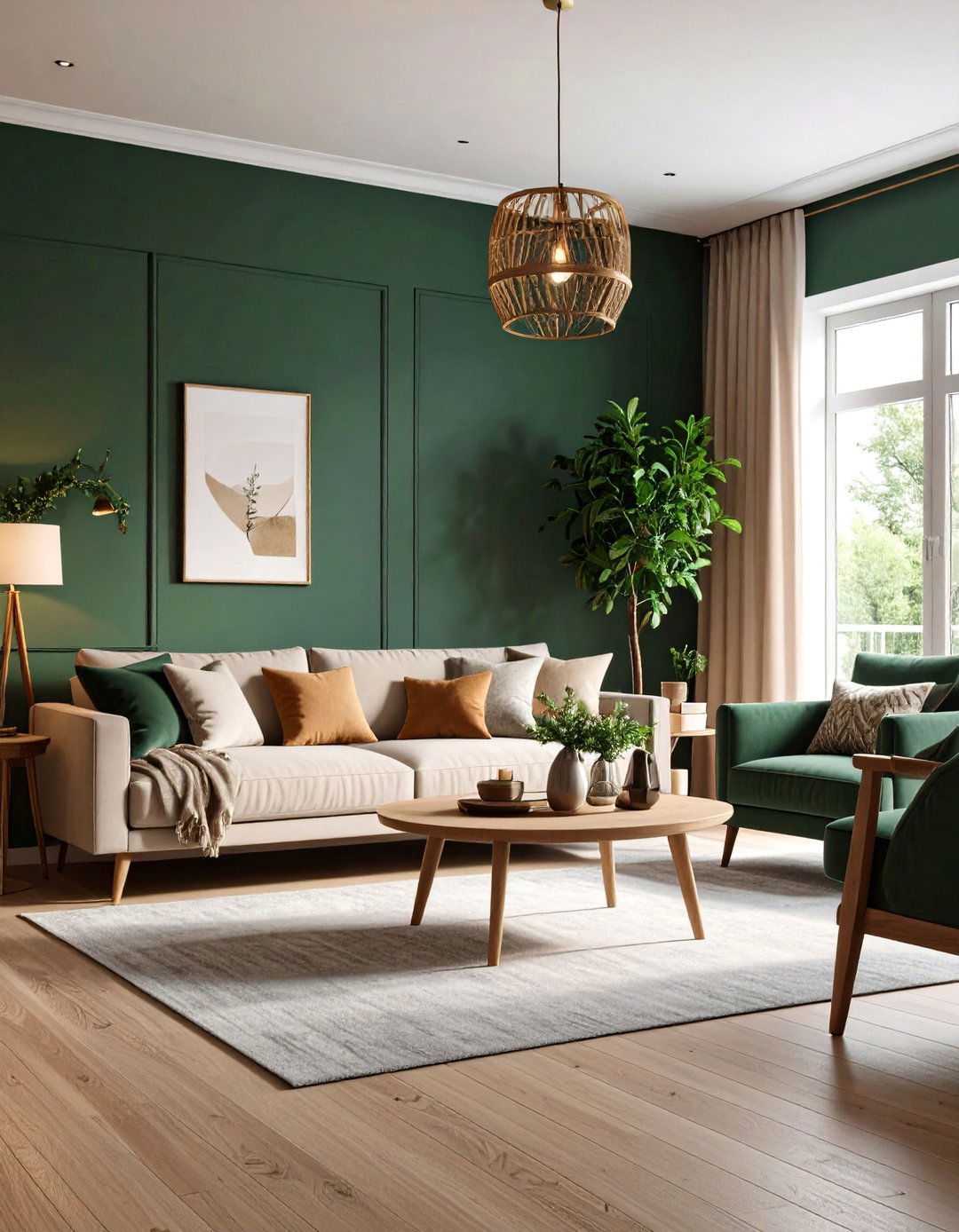 Color Drenched Moody Living Room - 24 Apartment Small Living Room Ideas