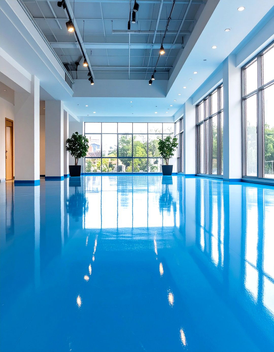 Colored Concrete Floors with Water Based Stains - 24 Concrete Floor Design Ideas