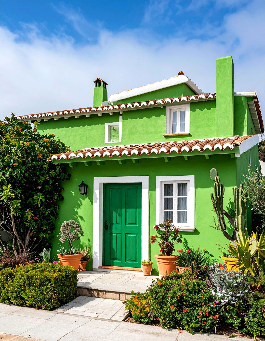 Colored Stucco Accent Wall Design - 24 spanish bungalow exterior ideas