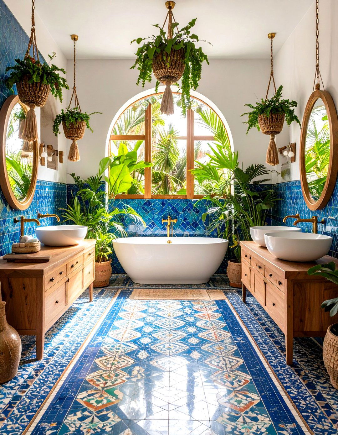 Colorful Bathroom Bohemian Spa - 24 Colorful Boho Decor Ideas