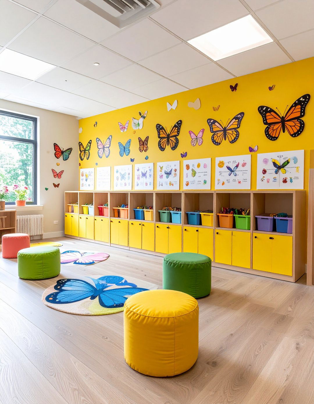 Colorful Butterfly Playroom Design - 24 Butterfly-themed Room Ideas