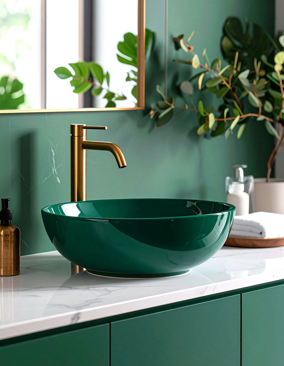 Colorful Ceramic Statement Bathroom Sinks - 24 Bathroom Sink Ideas