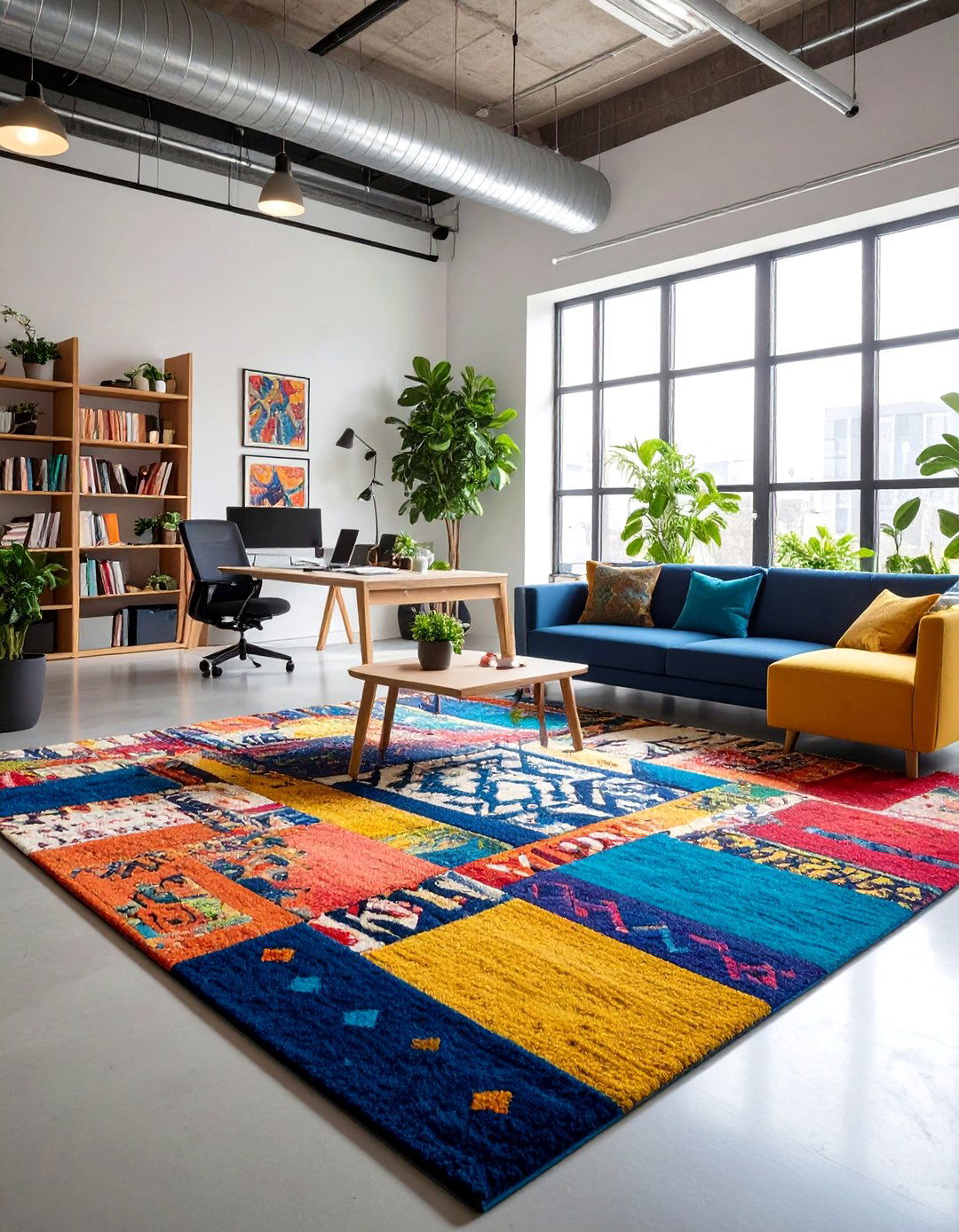 Colorful Creative Office Rugs - 24 Office Rug Ideas