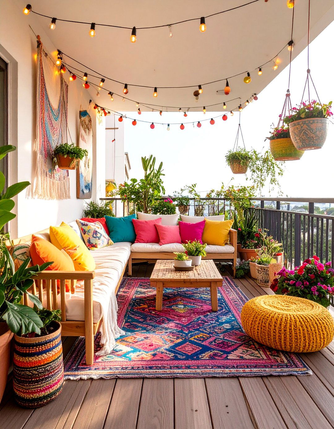 Colorful Eclectic Bedroom Balcony Gallery - 24 Bedroom Balcony Ideas