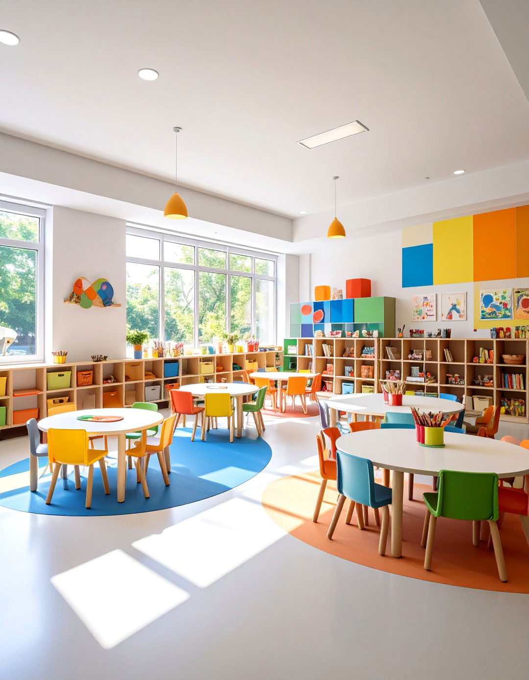 Colorful Kids Art Studio - 24 Art Room Ideas