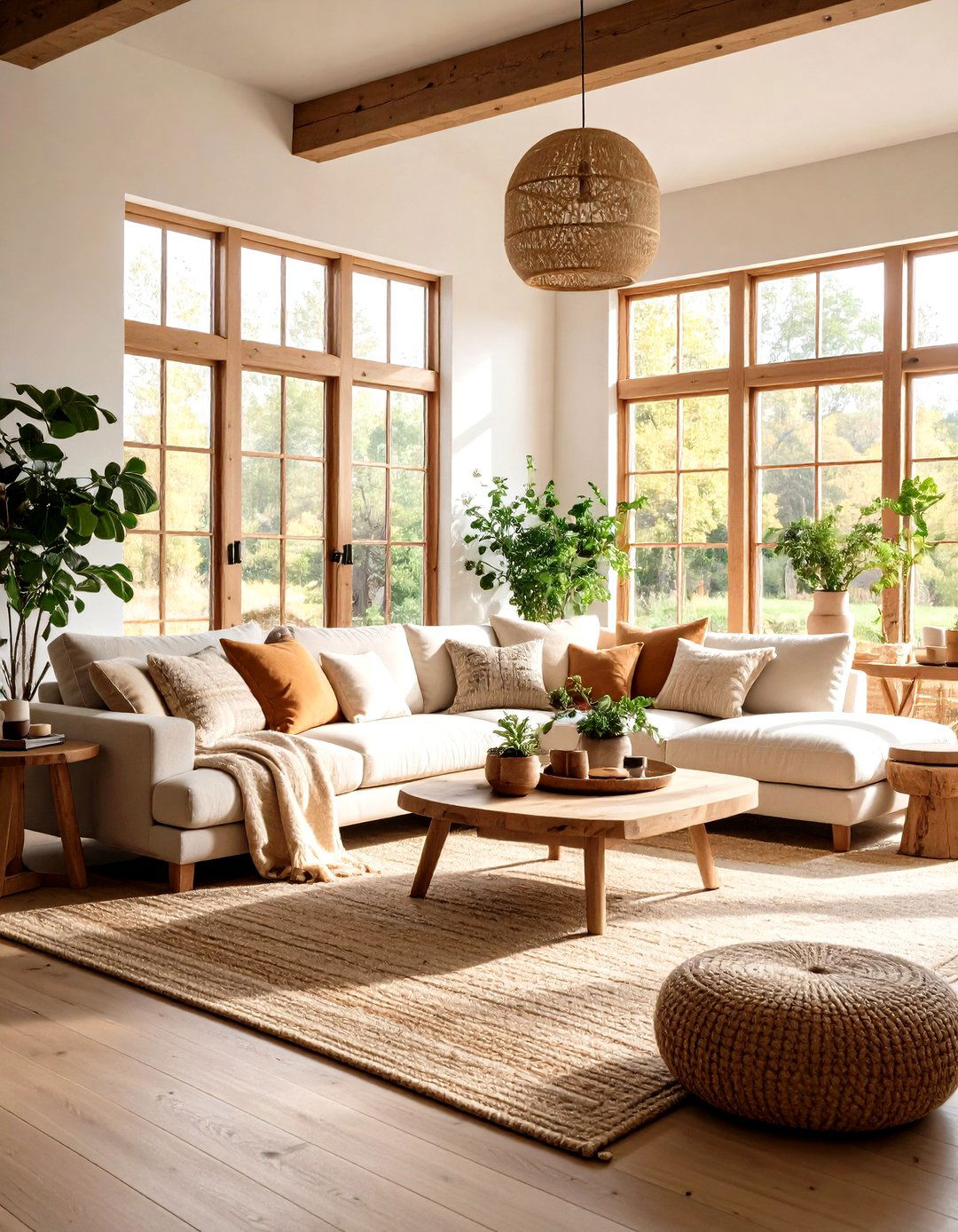 Comfortable Oversized Seating - 24 Farmhouse Living Room Ideas