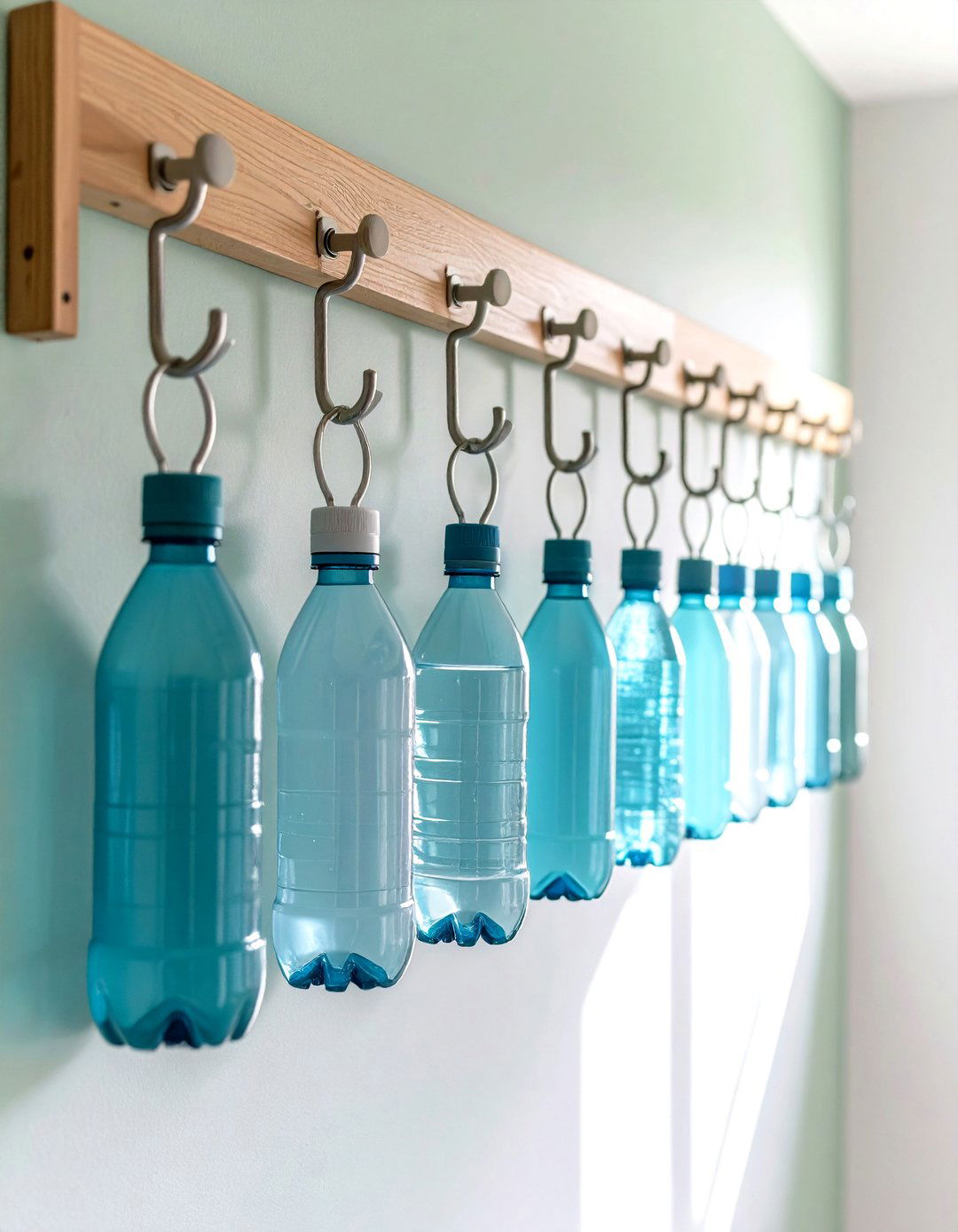 Command Hook Hanging Solution - 24 Water Bottle Storage Ideas