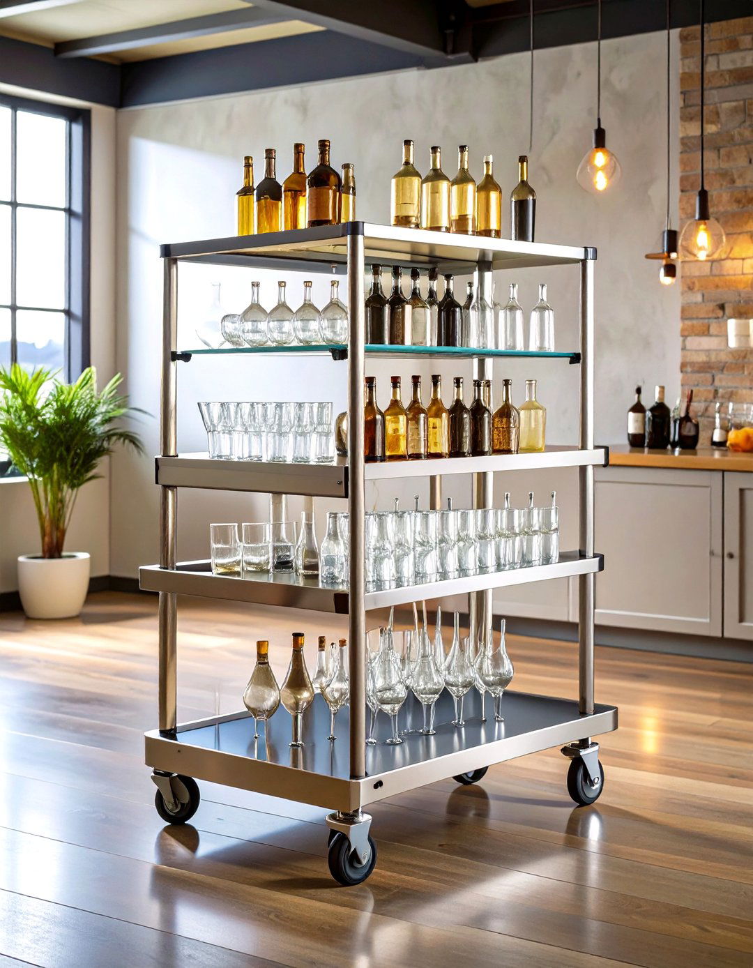 Compact Bar Cart and Storage Unit - 24 Studio Furniture Ideas