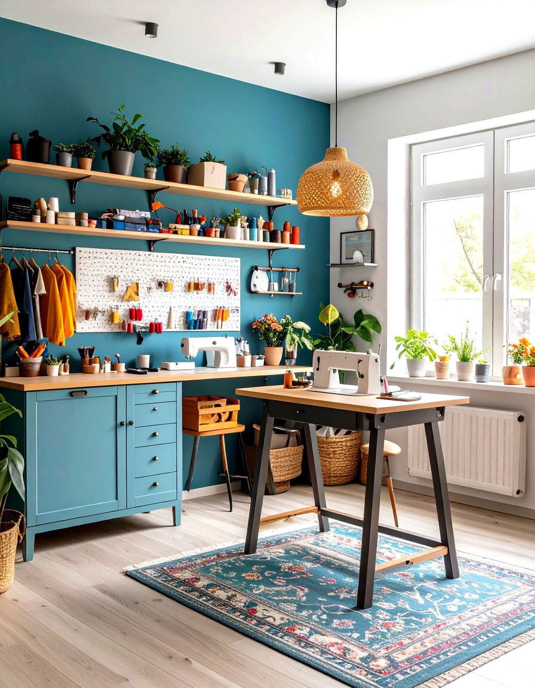 Compact Craft Corner - 24 Small Utility Room Ideas