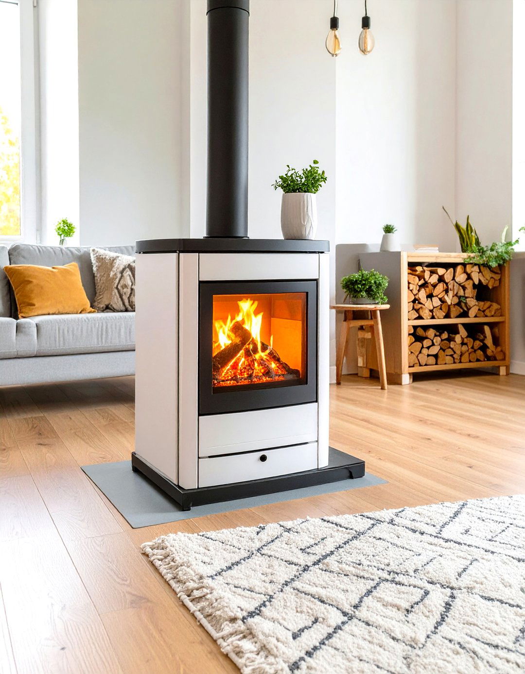 Compact Electric Stove Designs - 24 Scandinavian Fireplace Ideas