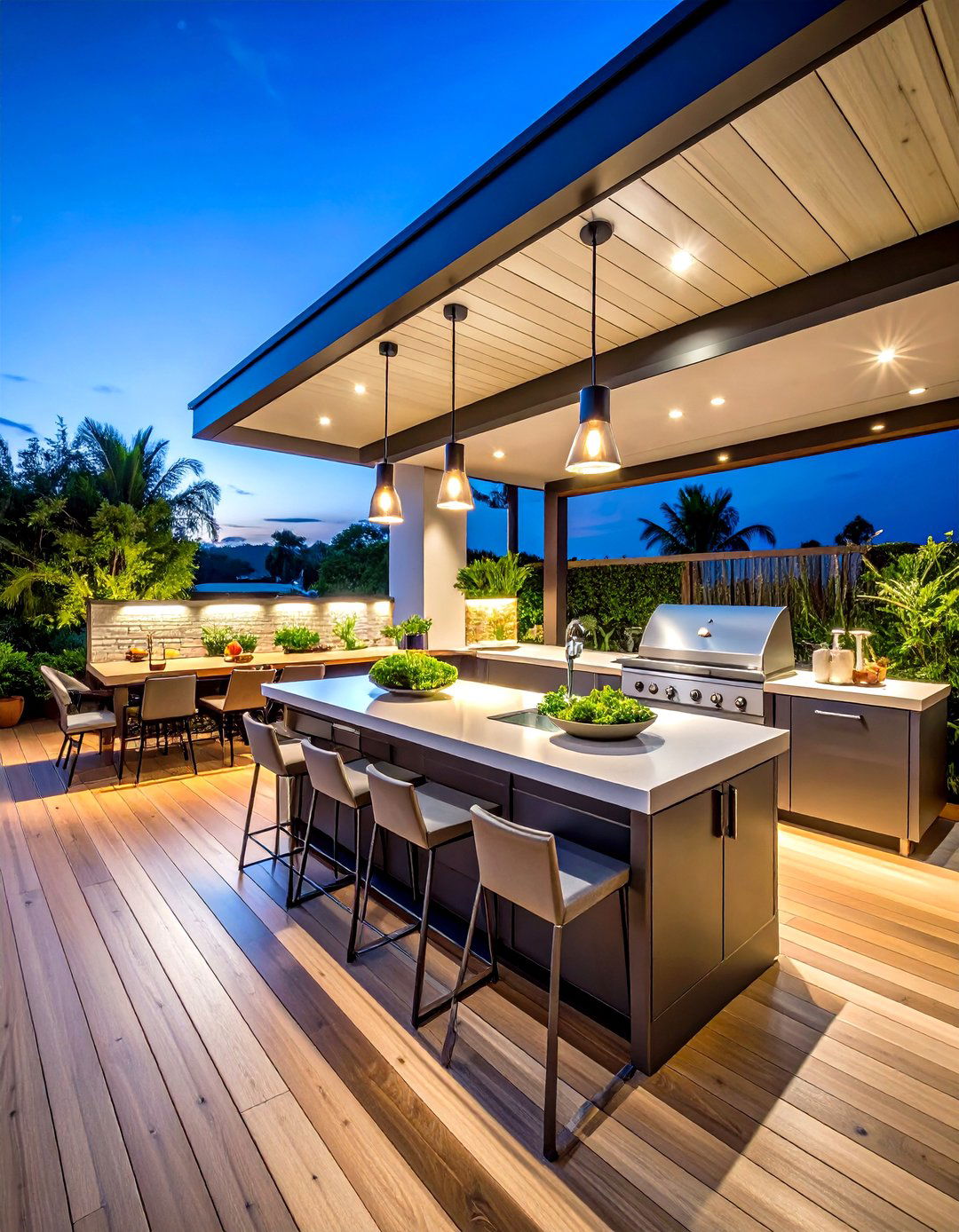 Compact Galley Lanai Kitchen - 24 Lanai Kitchen Ideas