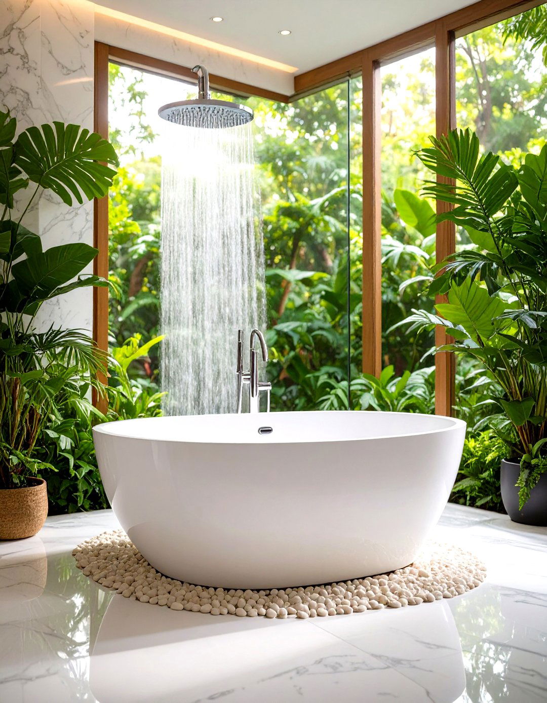 Compact Luxury Bathing Solutions - 24 Small White Bathroom Ideas