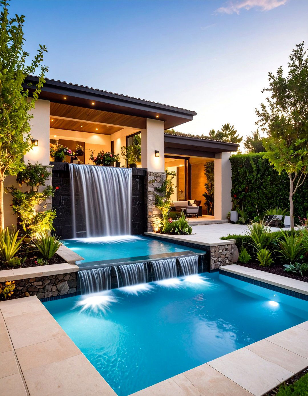 Compact Pondless Waterfalls - 24 Small Pool Waterfall Ideas