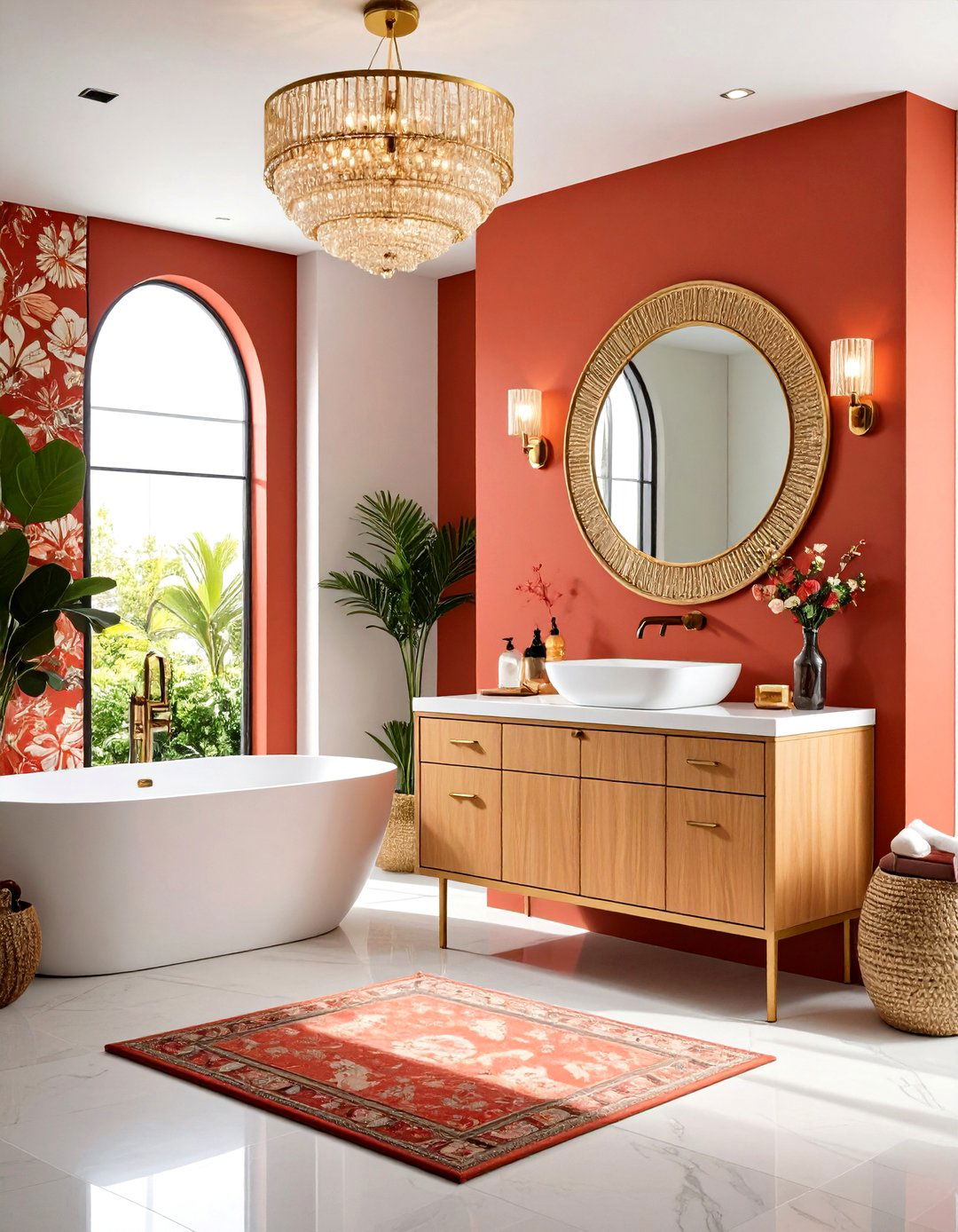 Compact Powder Room Luxury - 24 Townhouse Interior Design Ideas