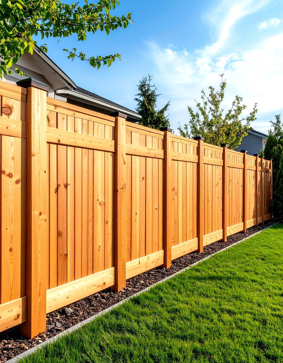 Composite Board Privacy Fence - 24 Dog Fence Ideas