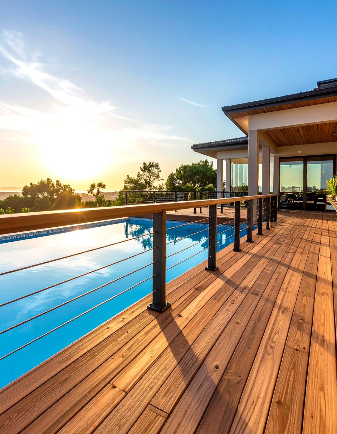 Composite Deck Board Pool Railings - 24 Pool Deck Railing Ideas