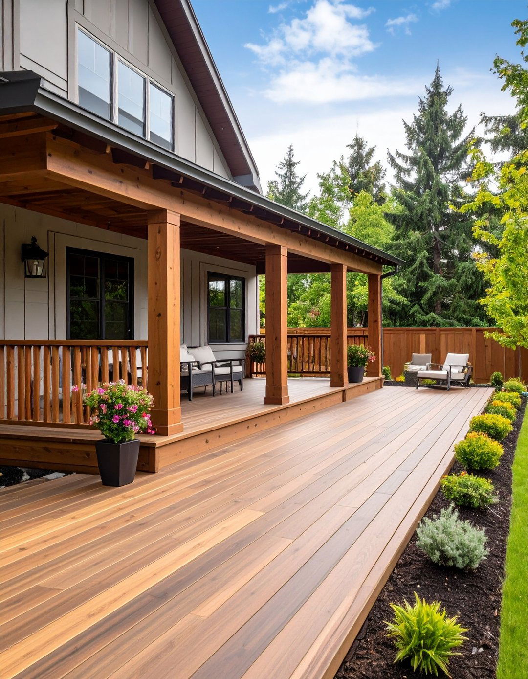Composite Decking Applications - 24 Raised Ranch Front Porch Ideas