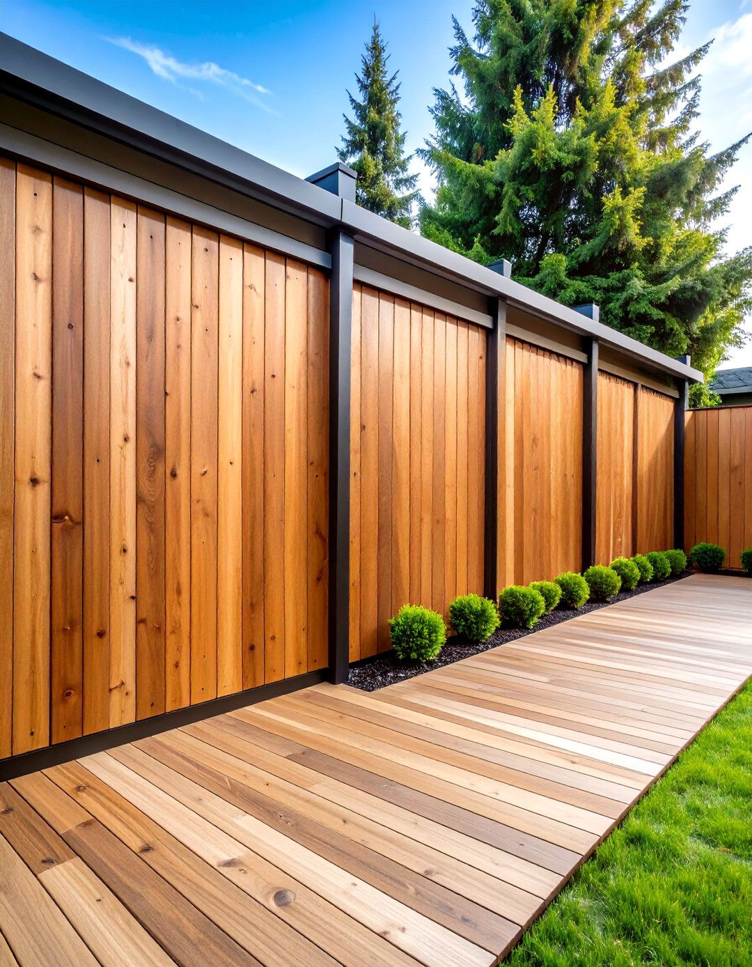 Composite Decking Privacy Walls - 24 Cheap Privacy Fence Ideas