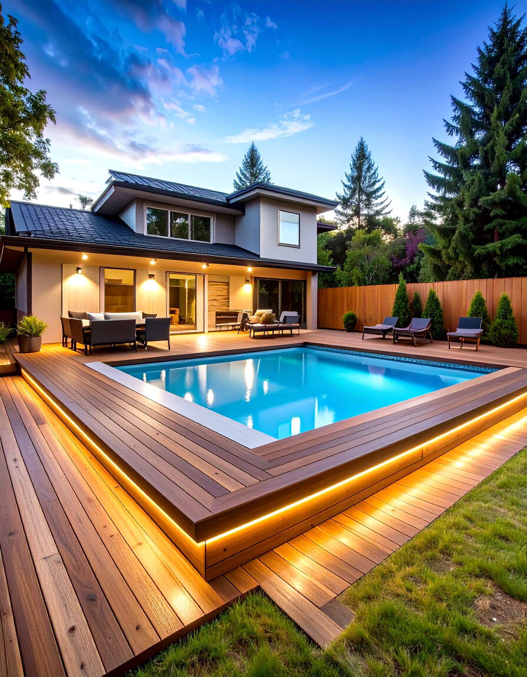 Composite Decking Walkway System - 24 Above Ground Pool Walkway Ideas
