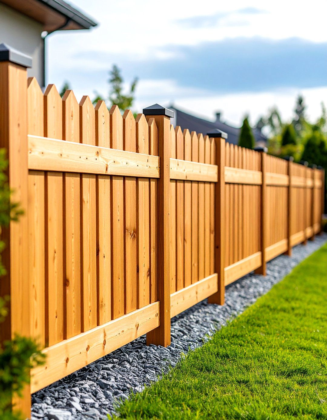 Composite Horizontal Plank Fence - 24 Backyard Fence Ideas