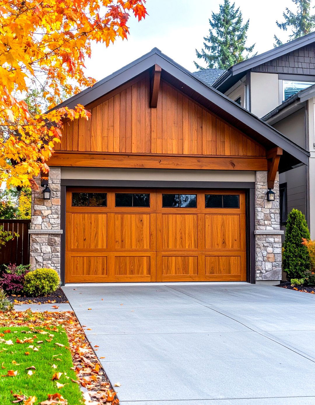 Composite Low Maintenance Garage Door Trim - 24 Exterior Garage Door Trim Ideas