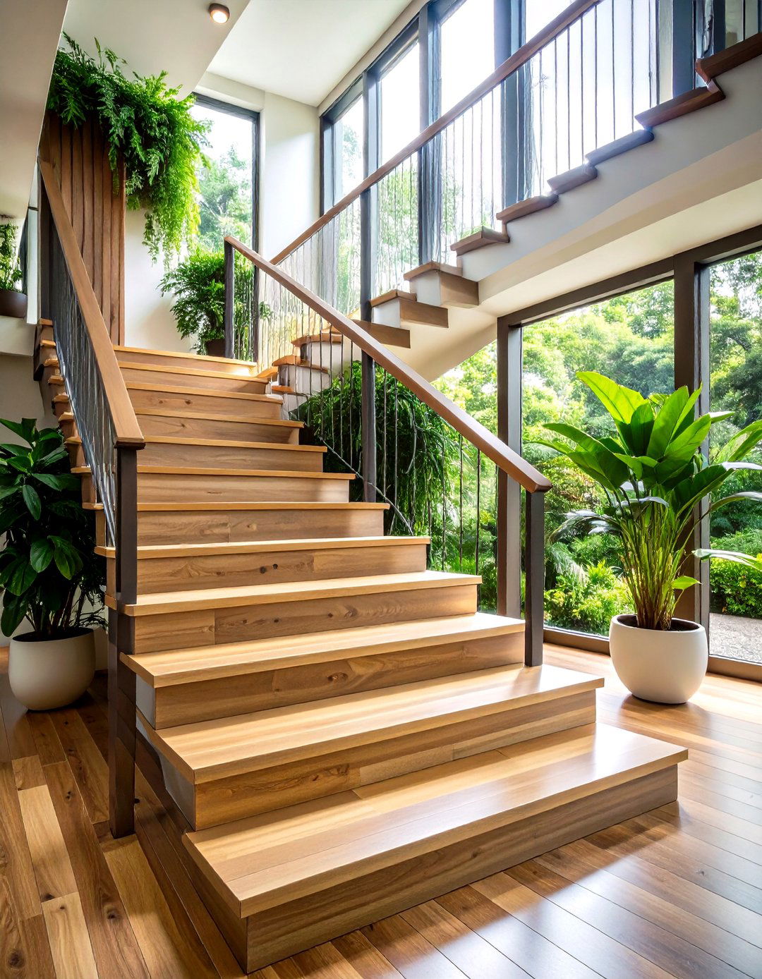 Composite Material Innovation with Sustainable Elements - 24 Open Staircase Ideas
