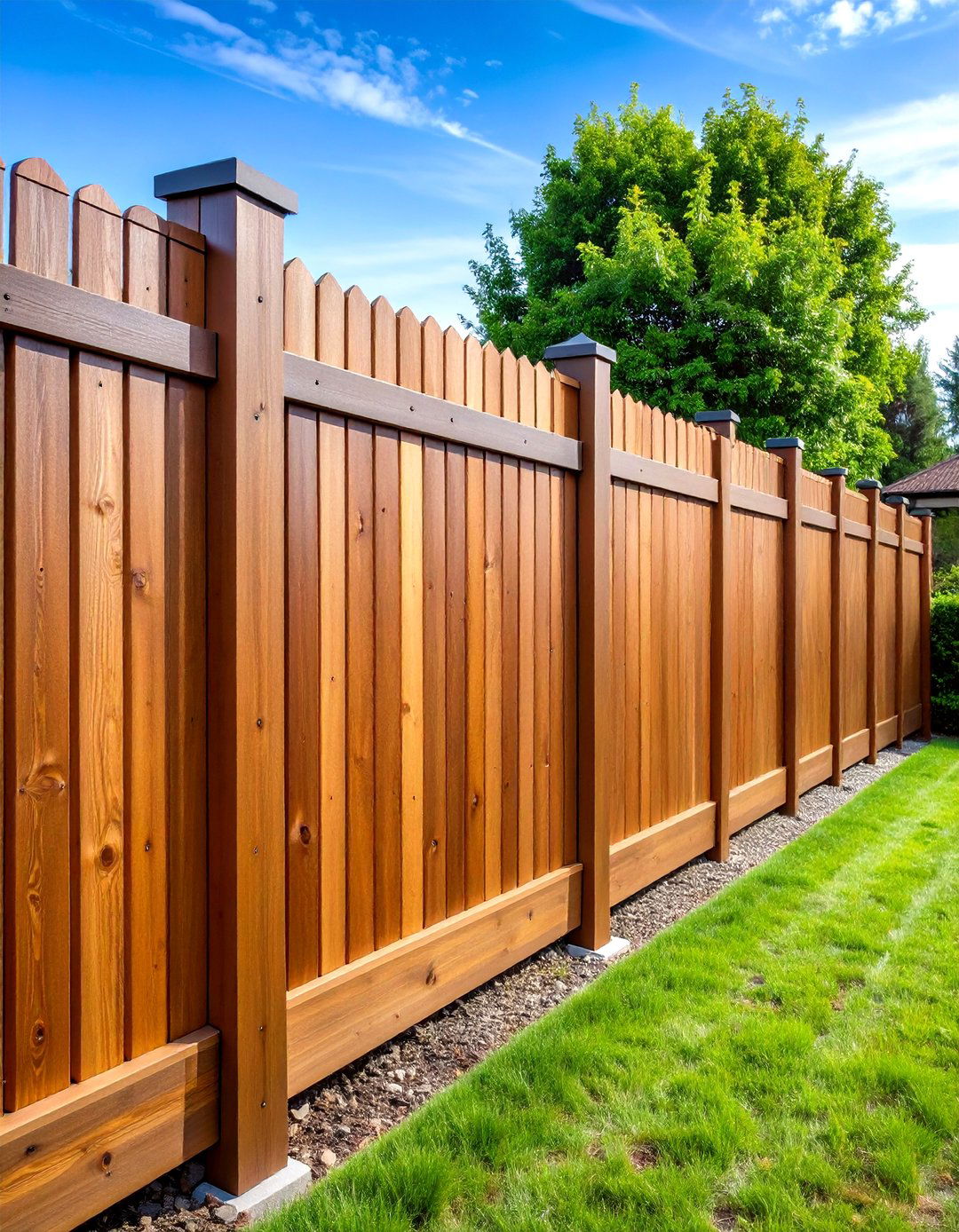 Composite Privacy Fence with Low Maintenance - 24 Privacy Fence Ideas