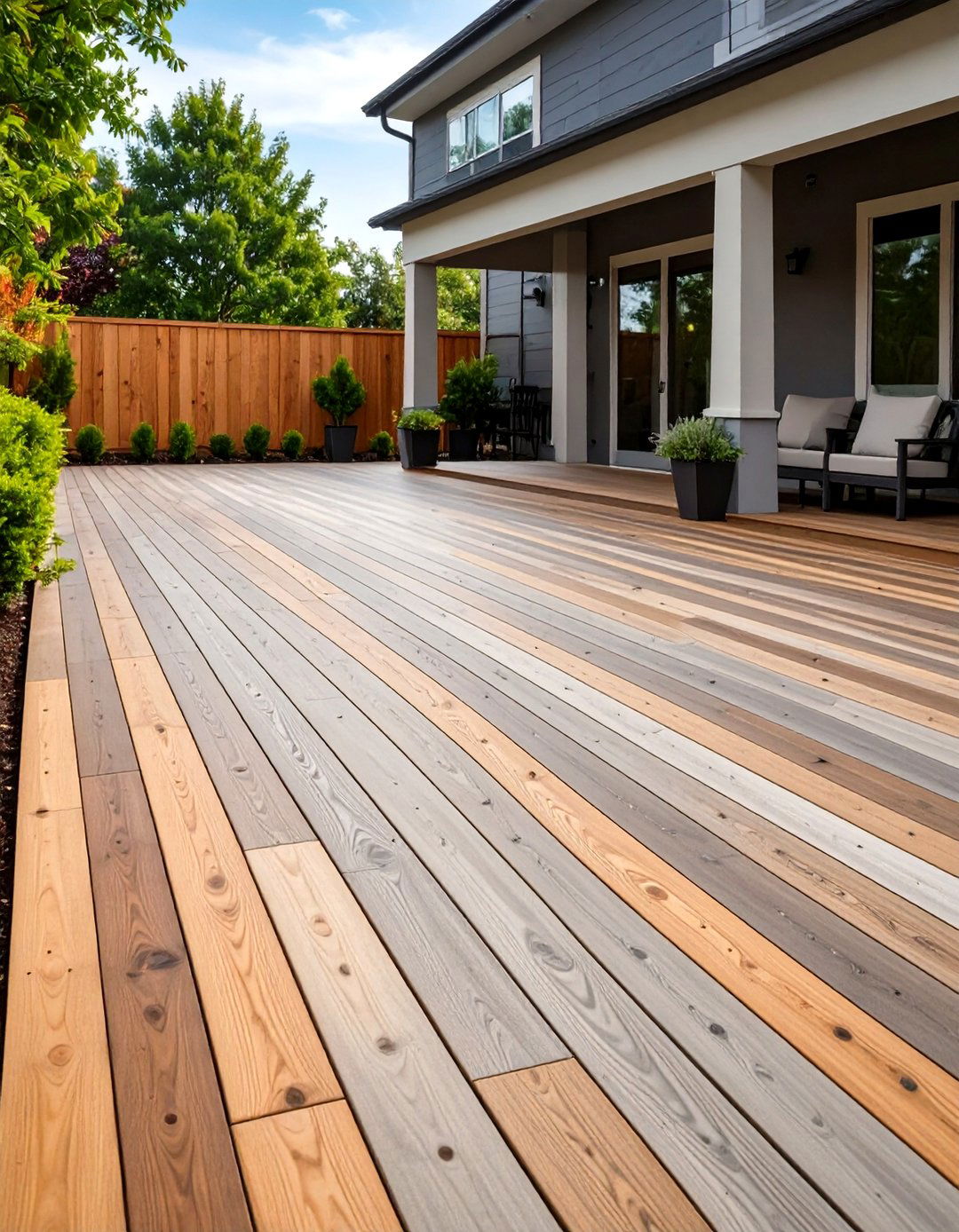 Composite Wood Grain Deck Boards - 24 Deck Flooring Ideas