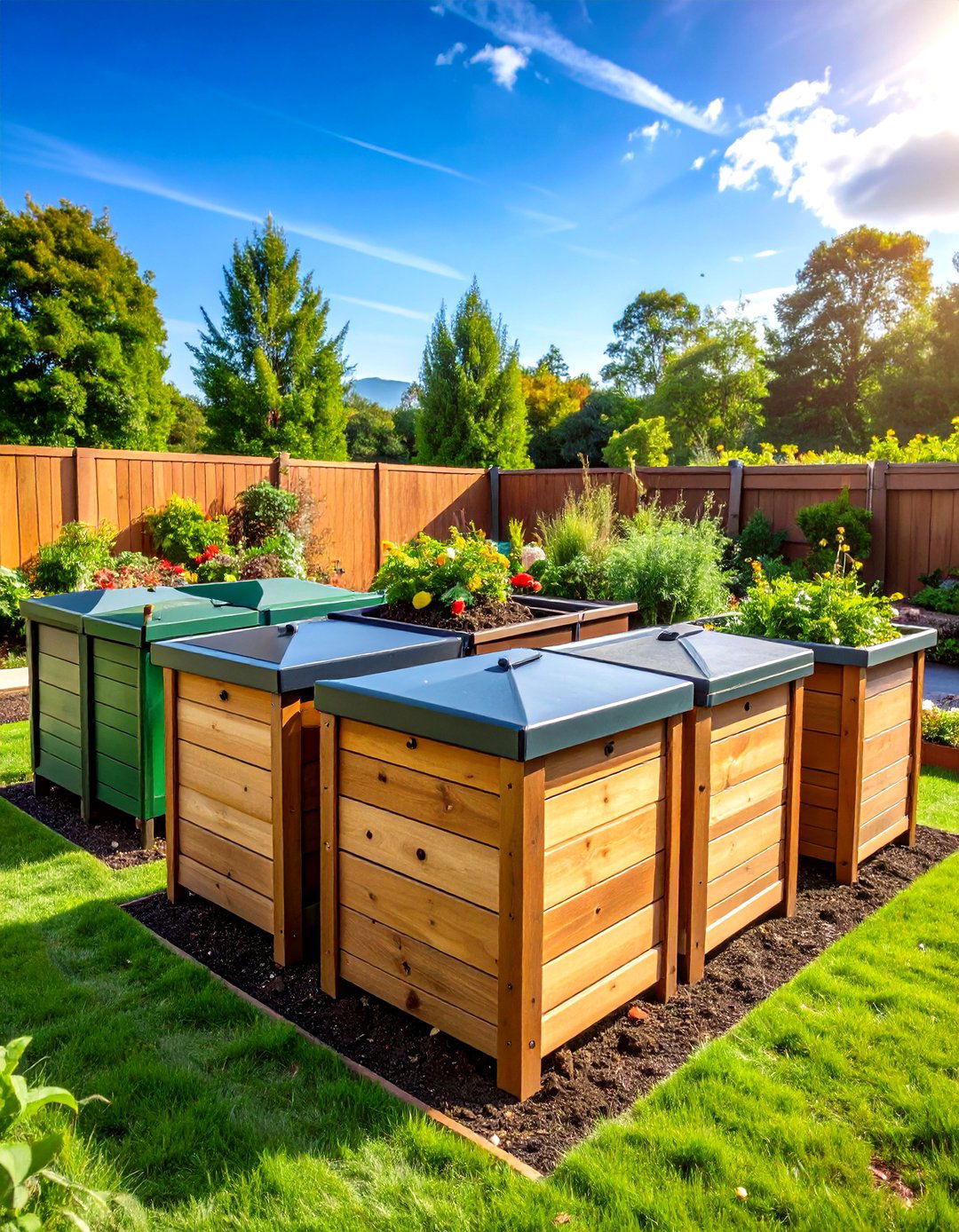 Composting System Garden - 24 School Garden Ideas