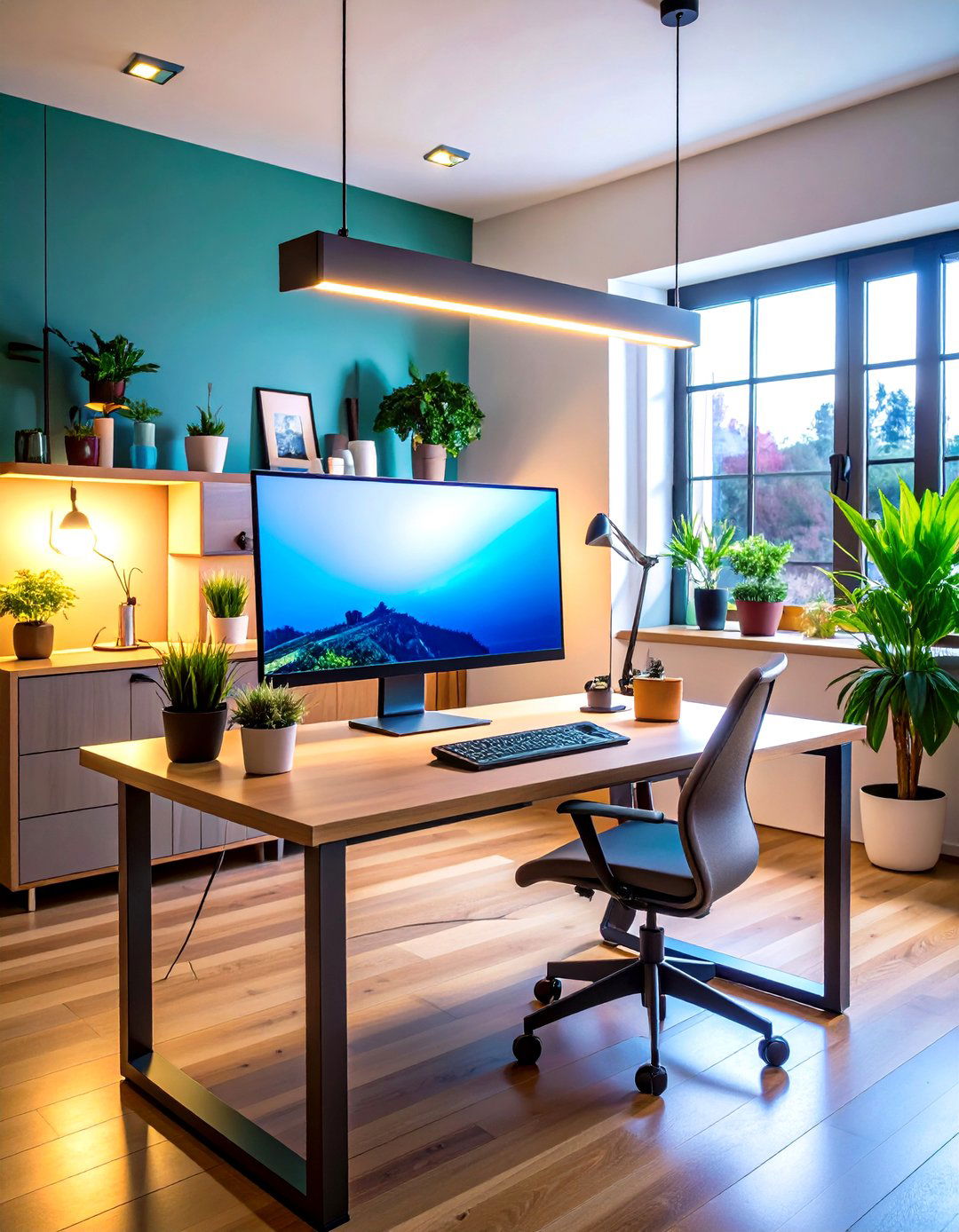 Computer Monitor Light Bar Technology - 24 Home Office Lighting Ideas