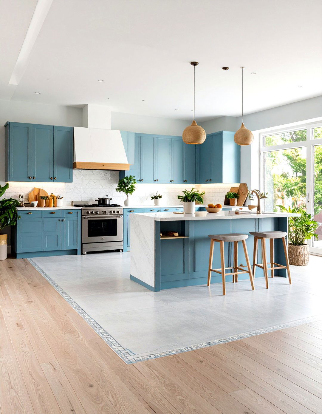 Concrete Floor Border Designs