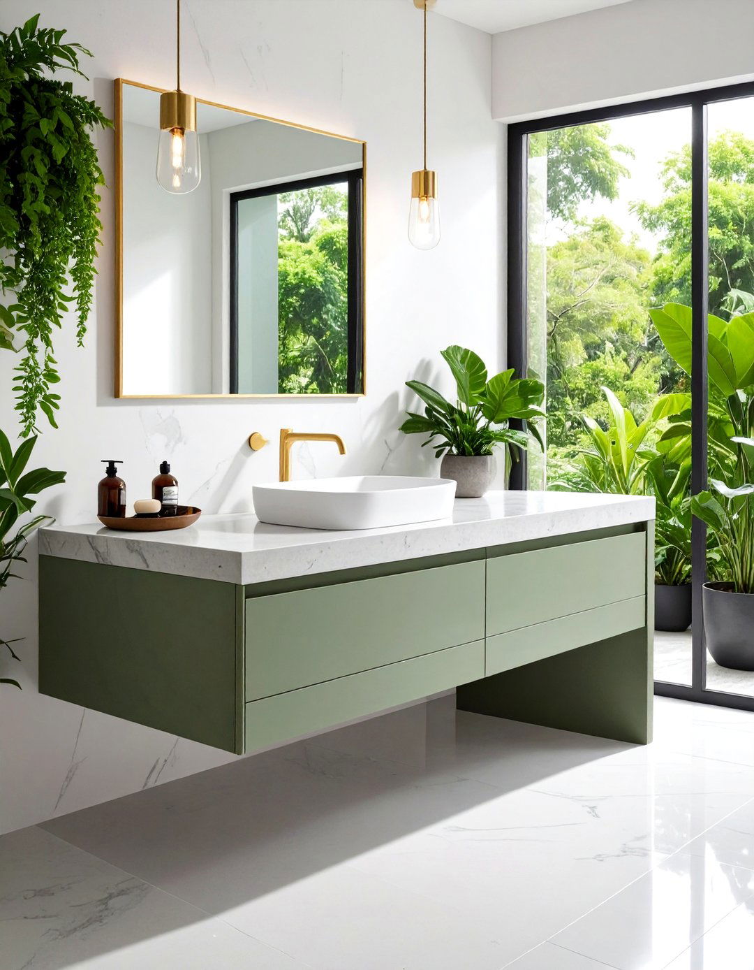 Concrete Industrial Chic Aesthetics - 24 Bathroom Countertop Ideas