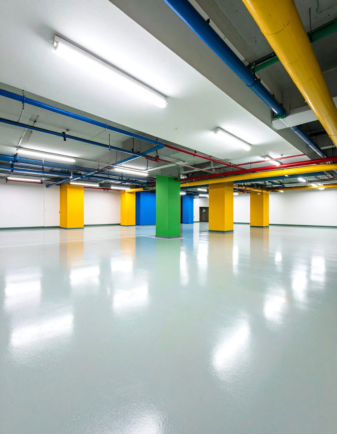 Concrete Paint Applications - 24 Basement Floor Ideas