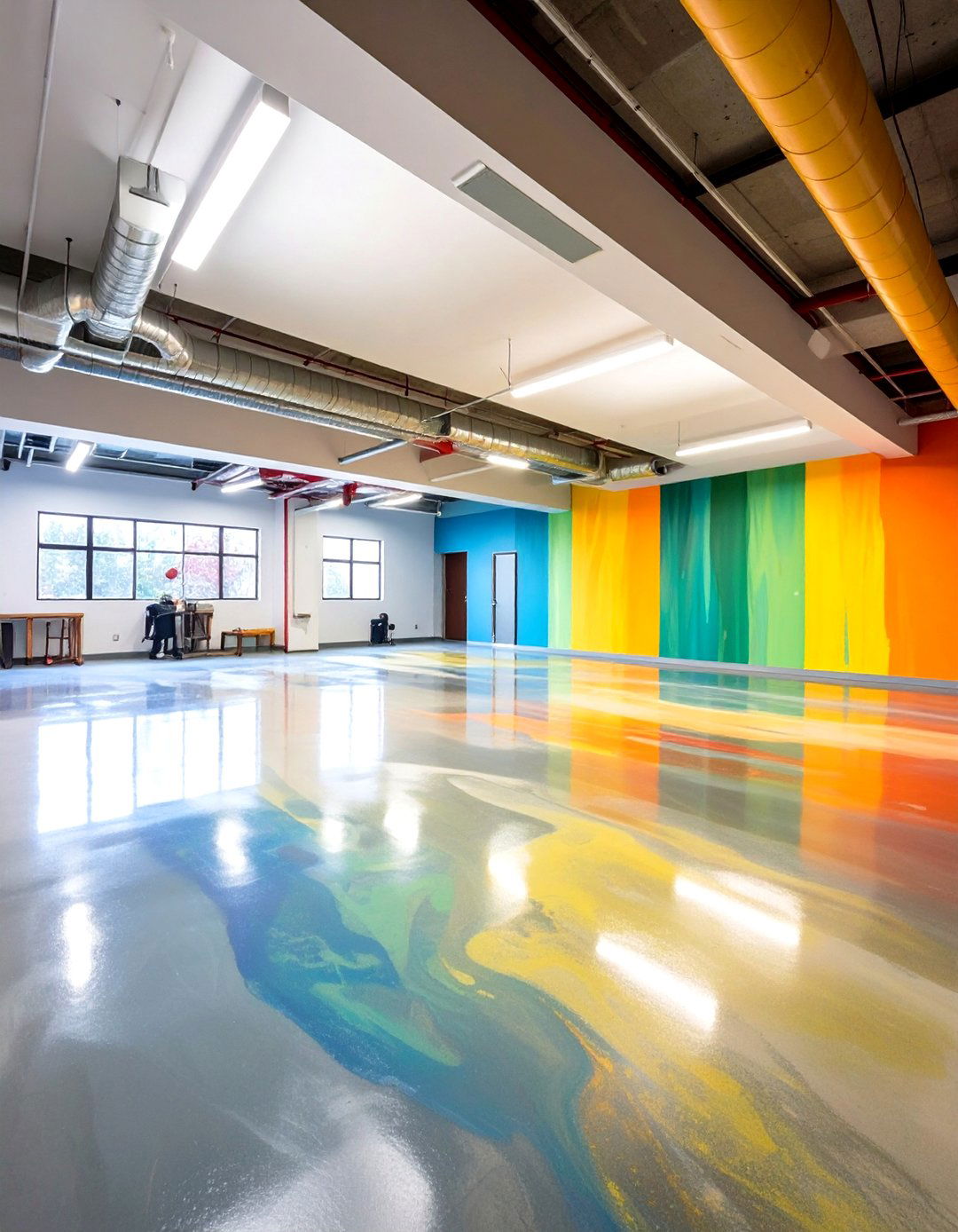 Concrete Staining Techniques - 24 Basement Floor Ideas