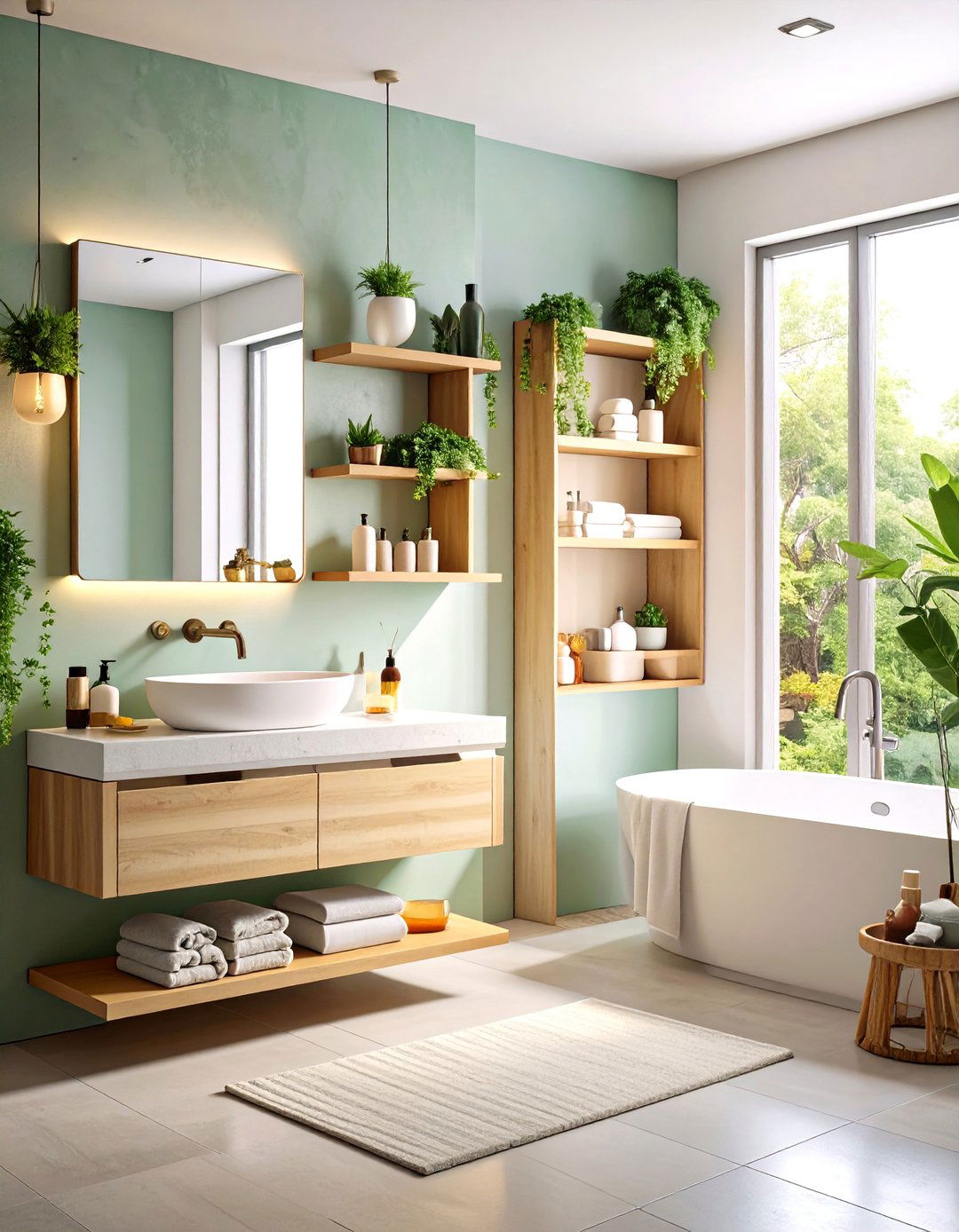 Concrete Storage Solutions - 24 Concrete Bathroom Ideas