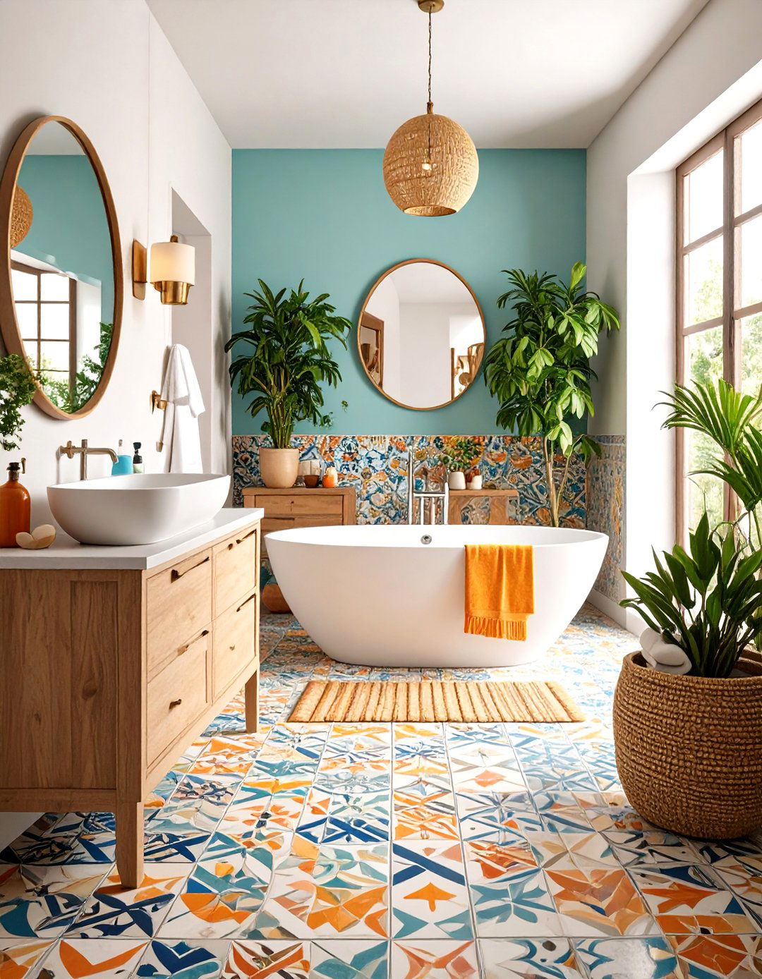 Concrete Tile Patterns - 24 Concrete Bathroom Ideas