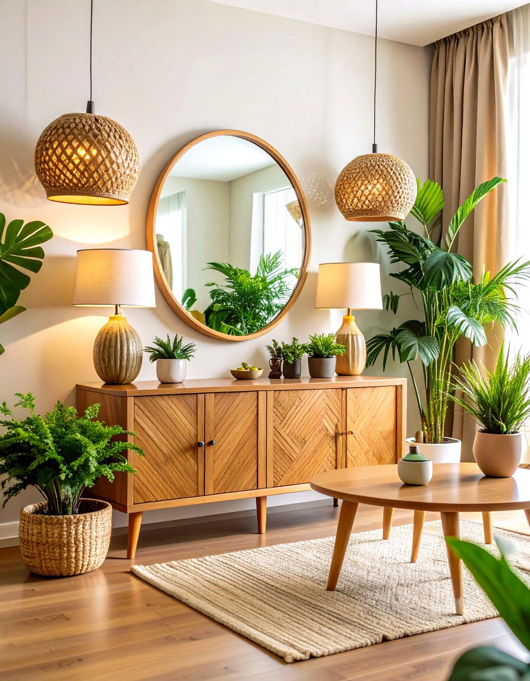 Console Table Mirror Pairings - 24 Living Room Mirror Ideas