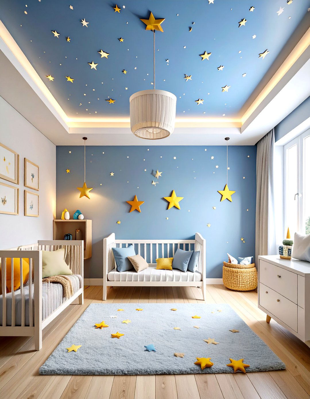 Constellation Ceiling Wonderland - 24 Space-themed Nursery Ideas