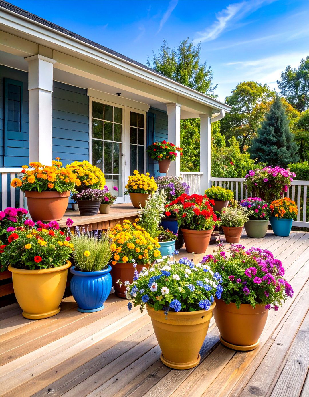Container Garden Groupings for Decks - 24 Deck Decorating Ideas With Plants