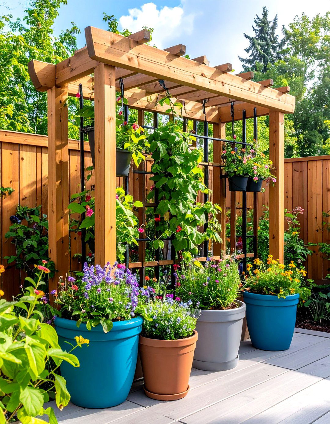 Container Garden Trellis Solutions - 24 Tomato Trellis Ideas
